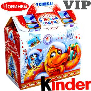 Сладкий подарок на Новый Год в жестяной упаковке весом 1200 грамм по цене 1762 руб в Приозерске