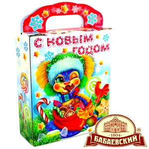 Детский подарок на Новый Год в мешочке весом 800 грамм по цене 1261 руб в Приозерске